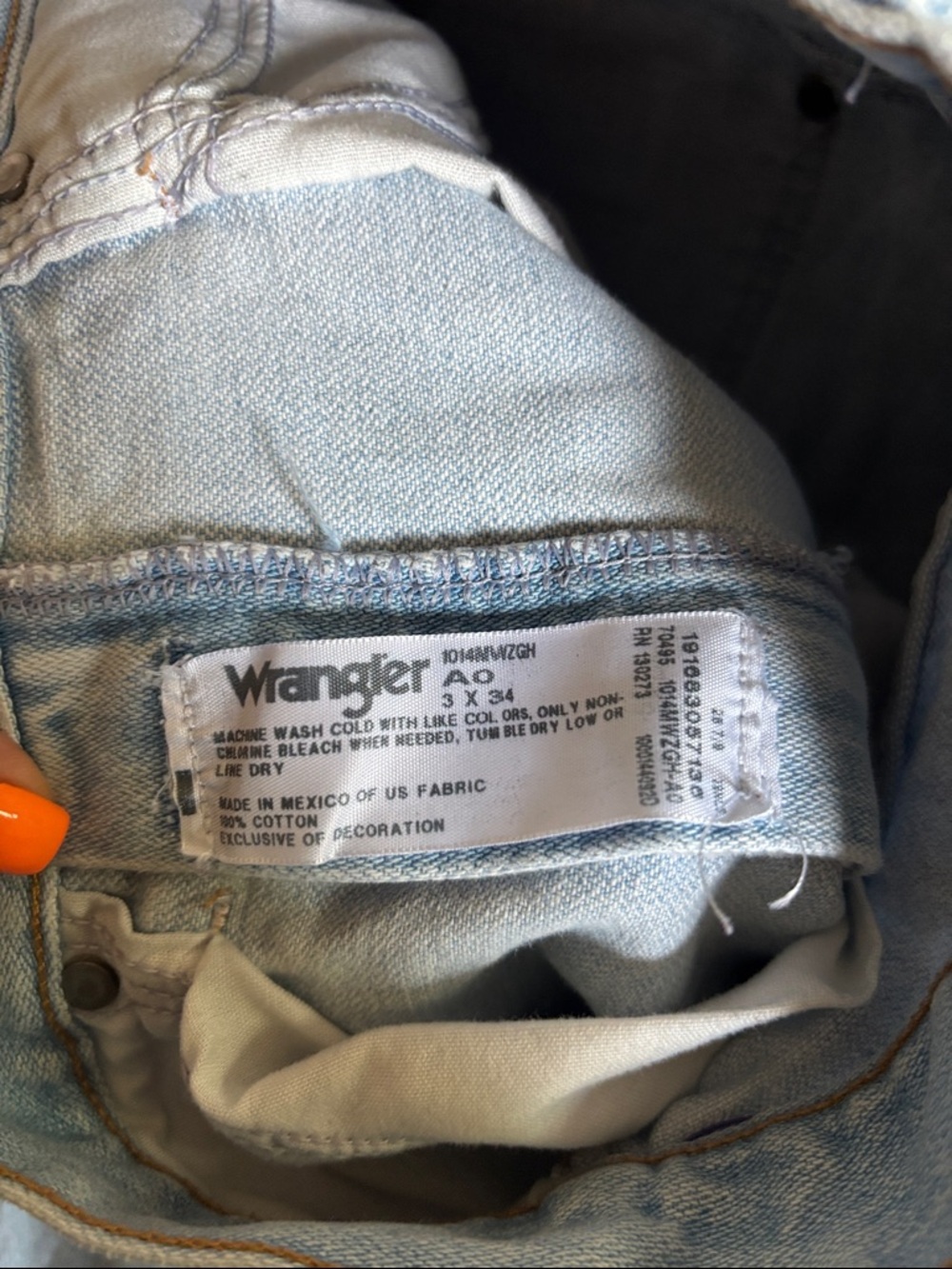 Vintage Inspired Wrangler High Rise Straight Leg 3x34 - Picture 2 of 4